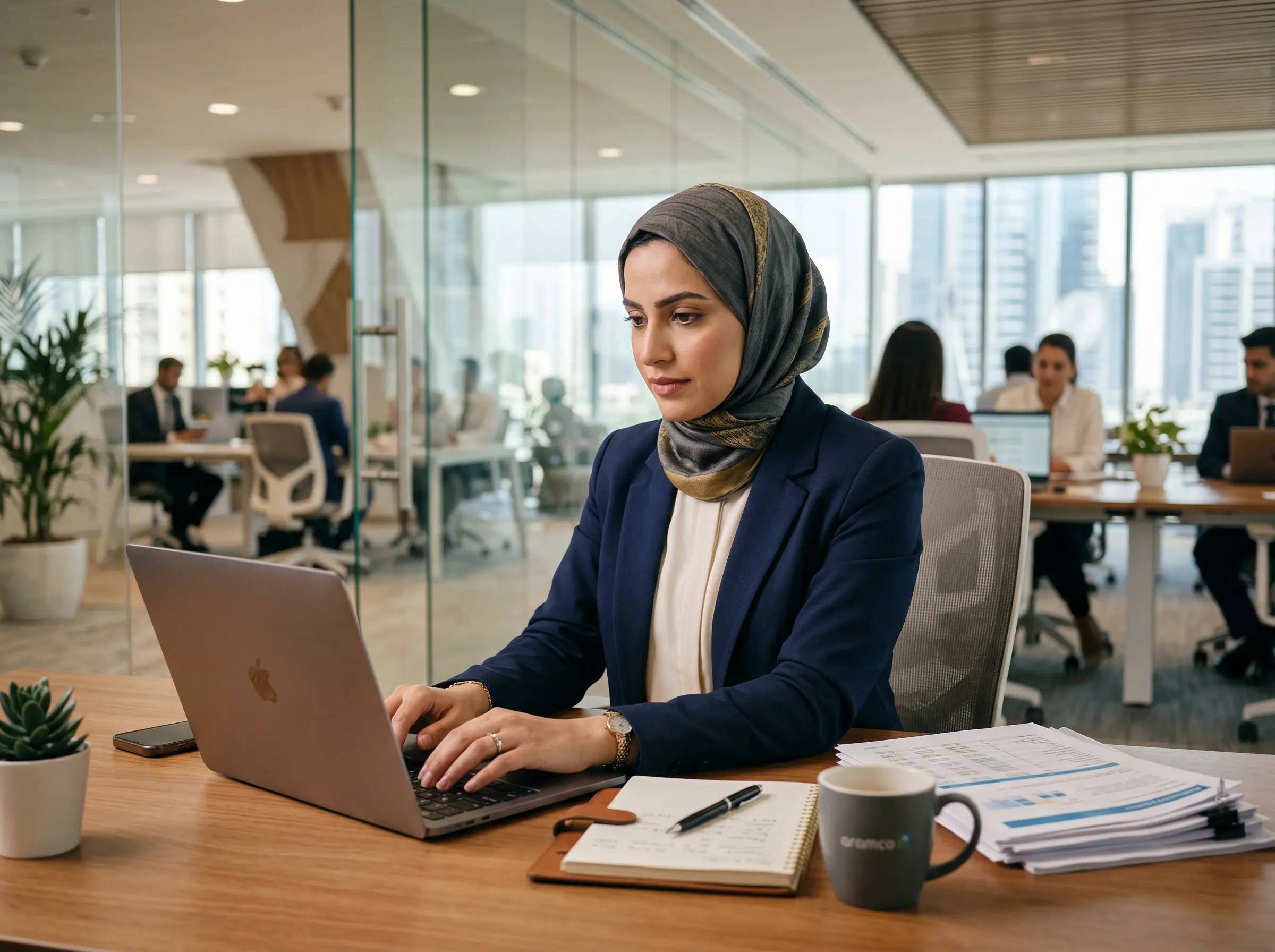 Data-driven salary benchmark analysis on a tablet — salary planning in the UK market.